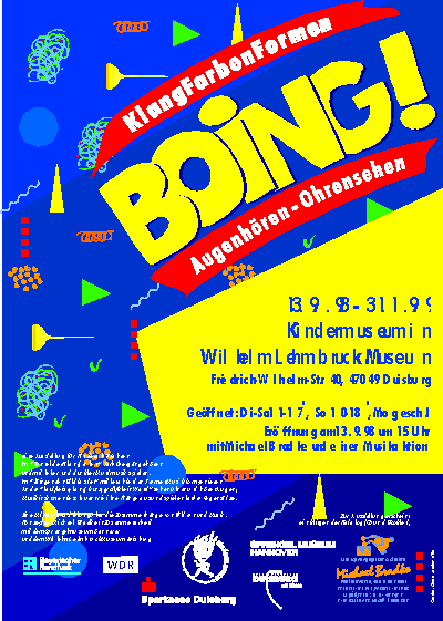 Bradke, Boing! Plakat frs Wilhelm Lehmbruck Museum Duisburg